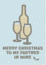 Funny Christmas card for a friend - Merry Christmas drinks created by CD Design