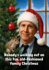 Funny Christmas Card - Clarke Griswold created by Percy & Pearl