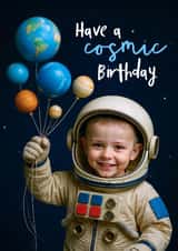 Cute Birthday Card - Space Astronaut created by Woody's Design