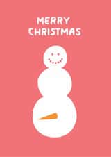 Funny Christmas Card - Cheeky Snowman created by Ohh Deer