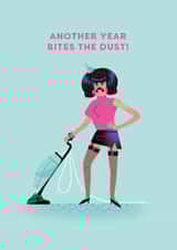 Funny Birthday Card – Another Year Bites the Dust - Freddie Mercury created by Ohh Deer