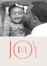 Personalised Christmas Photo Card created by lori wemple - Classic Christmas Card - Joyful