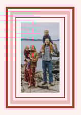 Personalised Christmas Photo Card created by lori wemple - Classic Christmas Card - Striped Frame