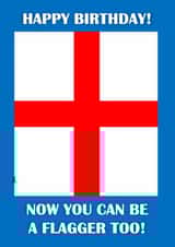 St George's Flag Birthday Card created by John Fox
