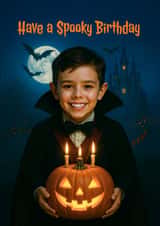 Cute Birthday Card - Spooky Dracula created by Woody's Design