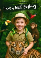 Cute Birthday Card - Jungle Explorer created by Woody's Design
