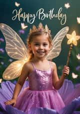 Pretty Birthday Card - Magical Fairy created by Woody's Design