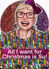 Christmas card - Su Pollard created by Martyn With A Y