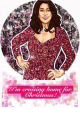Christmas card - Jane McDonald - cruising home for Christmas created by Martyn With A Y