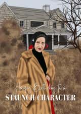 Funny Birthday Card - Little Edie - Grey Gardens created by Off-Kilter Cards