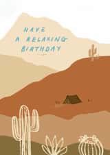 Classic Birthday Card - For Him - Desert created by Charis Raine
