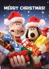 Classic Christmas Card - Wallace and Gromit - Presents created by Hype Associates