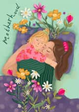 Pretty Mother's Day/Birthday Card - Motherhood - Flowers created by Lara Waghorn 