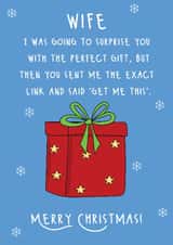 Funny Christmas Card - For Wife - Exact Link created by @Laura Lonsdale Designs