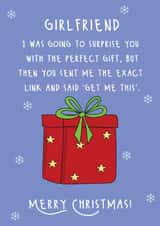 Funny Christmas Card - For Girlfriend - Exact Link created by @Laura Lonsdale Designs