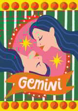 Arty Birthday Card - Gemini created by AbiGoLucky