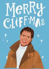 Send the Cliff Richard fan in your life Merry Cliff-mas wishes with a funny card created by Lisa Illustrates