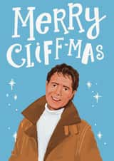 Send the mistletoe and wine fan in your life festive Cliff-mas wishes created by Lisa Illustrates
