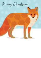 Christmas - Fox - Friend - Modern - Arty created by Beverley Edge Illustrations