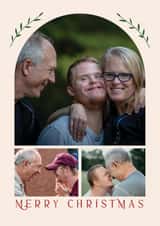 Personalised Christmas Photo Card created by Sunpatch Society - Classic Christmas Card - Minimal Arch