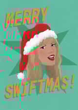 Fun Christmas Card - Taylor Swift - Merry Swiftmas created by The Queer Store