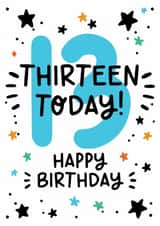 Classic Birthday Card - 13th - For Him created by Lyndsay Moon