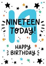 Classic Birthday Card - 19th - For Him created by Lyndsay Moon