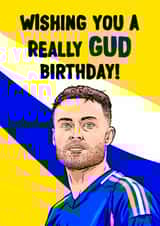 Leeds United Birthday Card - Gabriel Gudmundsson - Pun created by ZB CREATIVE