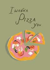 Classic Anniversary Card - I Wanna Pizza You created by Louisa Taylor