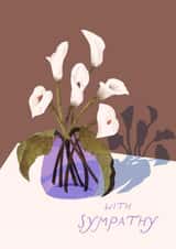 Classic Sympathy Card - Lilies created by Louisa Taylor