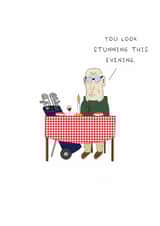 Funny Birthday Card - Golf Clubs - Romantic Dinner created by AJS STUDIOS