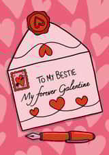 Fun Valentine's Day Card - To My Bestie - My Forever Galentine created by TeePee Creations