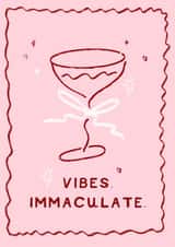 Vibes immaculate celebration card created by Holly Walsh