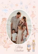 Personalised Christmas Photo Card created by Jenna Holcomb - Pretty Christmas Card - Nutcracker Ballet