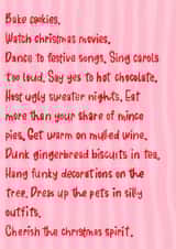 Cute Christmas Card | The Small Things | Friends and Family | Family Time created by Lisa Wardle