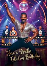 Fun Birthday Card - Strictly Come Dancing - Fabulous Birthday created by Woody's Design