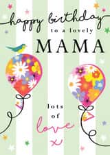 Classic Birthday Card - Lovely Mama - Balloons created by Michelle Fiedler Design