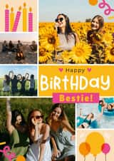 Personalised Birthday Photo Card created by Joanne Hawker - Classic Birthday Card - Bestie