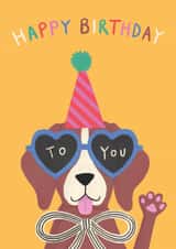 Cute Birthday Card - Party Dog created by Jo Podmore