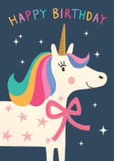 Cute Birthday Card - Unicorn created by Jo Podmore