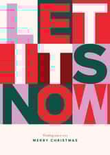 Colourful Typographic Christmas Card for Friends created by Kelly Price