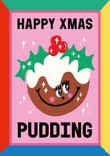 Cute Christmas Card - Christmas Pudding created by Sanders de Roeper