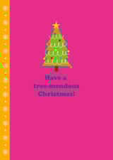 Cute Christmas Card - Tree - Pun created by Happy Street