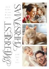 Personalised Christmas Photo Card created by Vivian Yiwing - Classic Christmas Card - Merriest Christmas