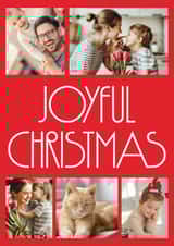 Personalised Christmas Photo Card created by Vivian Yiwing - Classic Christmas Card - Joyful Christmas