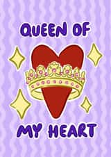 Fun Anniversary Card – Queen Of My Heart created by Hello Melody
