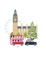 Classic Christmas Card - Big Ben - London created by Klara Hawkins