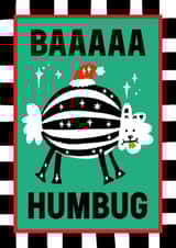 Funny Christmas Card - Baa Humbug created by Sanders de Roeper