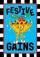 Funny Christmas Card - Festive Gains created by Sanders de Roeper