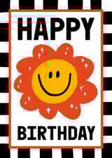 Cute Birthday Card — Smiling Flower created by Sanders de Roeper